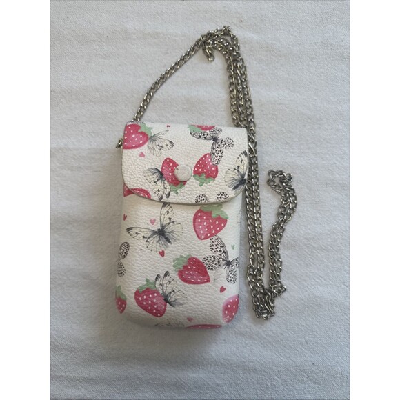 Luv Betsey Johnson Butterflies And Strawberries X Body Vegan Leather Purse - Picture 6 of 8